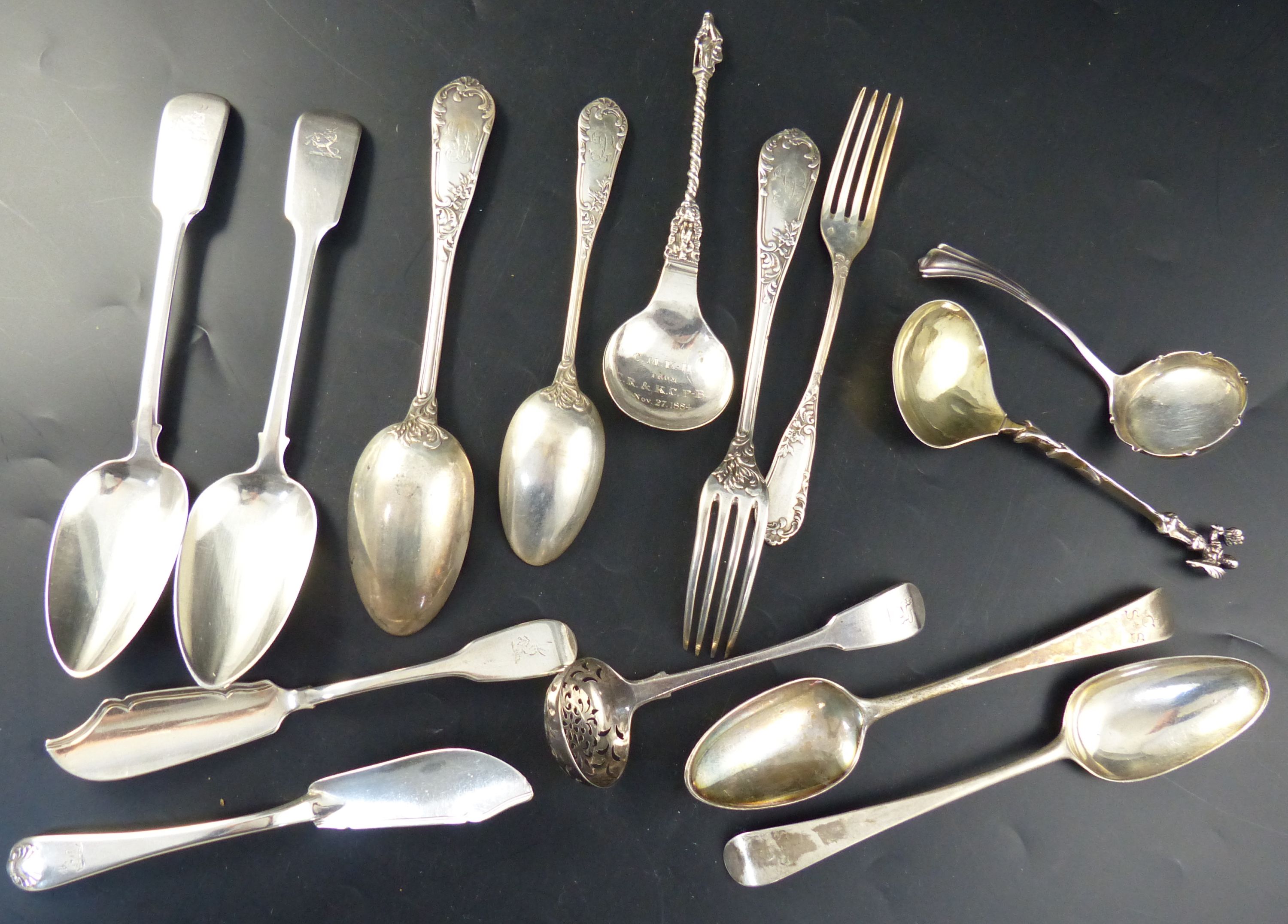 A small collection flatware